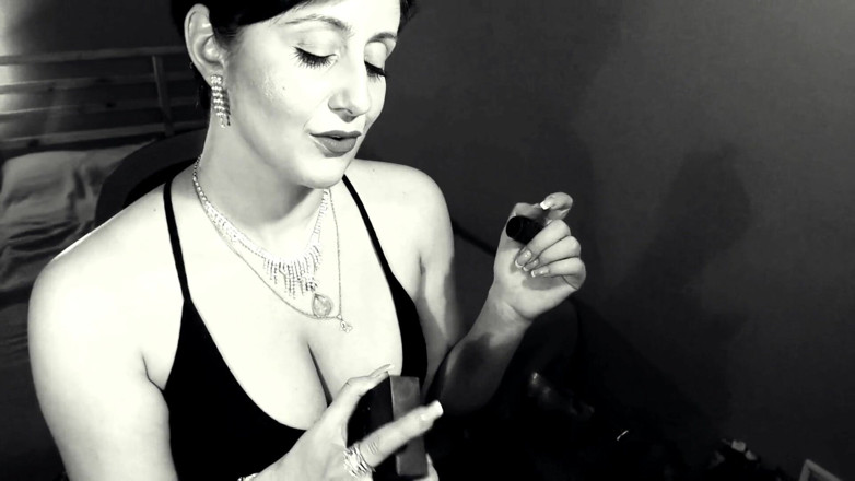 LegsOnHeels: Smoking tease in classy outfit
