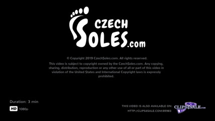 Czech Soles - foot fetish content: Tickling her big BBW feet