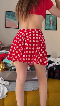 Hot Petite Brunette Asian Girl Comes Back From Japan for a Softcore Lingerie and Mini Skirts Try on Haul with Full Nudity