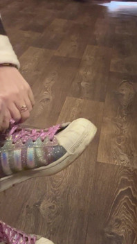My Sneakers and I'm Wet and Im so Horny!