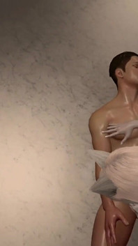 Une jolie fille en cosplay en 3D vêtue d’une jolie robe se fait baiser si fort