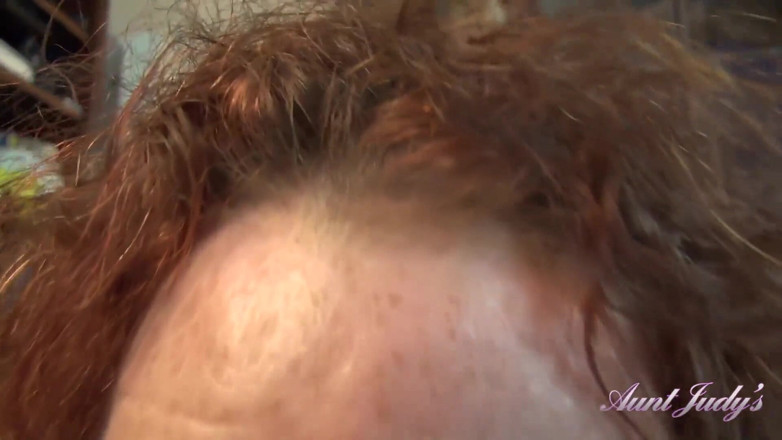 Aunt Judy's: Mosterjudys - Din Kåta Mogna Styvpappa Ms Ingefära Fångar Dig Onanerar (pov)