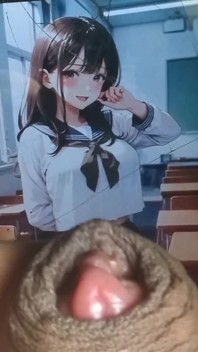 Me miró mientras me frotaba