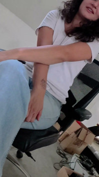 Teenager Jessie in My Office