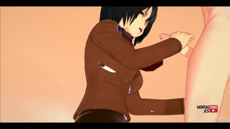 HentaiTubes: Shingeki No Kyojin Hentai - Mikasa si masturba Eren, e poi...