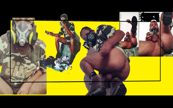 Stink HairyMale: Plynová maska kouřový fetiš