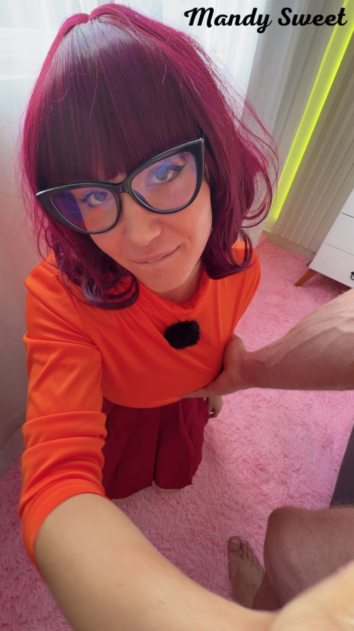 Mandy Sweet studio: POV neuken Velma Dinkley's grote kont