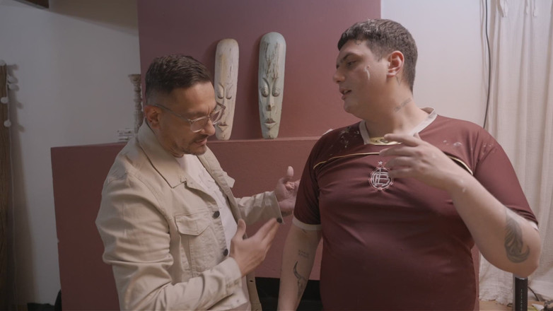 Knock Knock Club: He Must Have a Huge Dick! the Painter Watches Chavita...