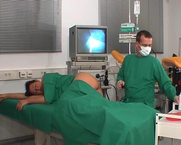 Rubber & Clinic Studio - 1ATOYS: Gyno fetish - Colonoscopy anal exam