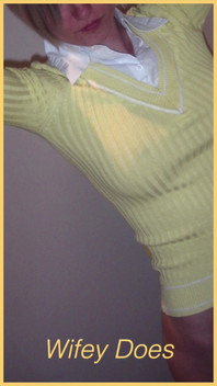 Wifey Looks Perfect in This Yellow Shirt