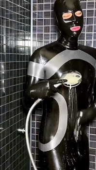 Naughty Latex Shower - Alex Latex