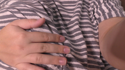 Milky Mari: 9 month pregnant wife showing her slutty body, hairy pussy...