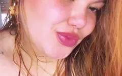 Unfaithful Wife Does a Striptease and Masturbates on Video Call with Her Neighbor