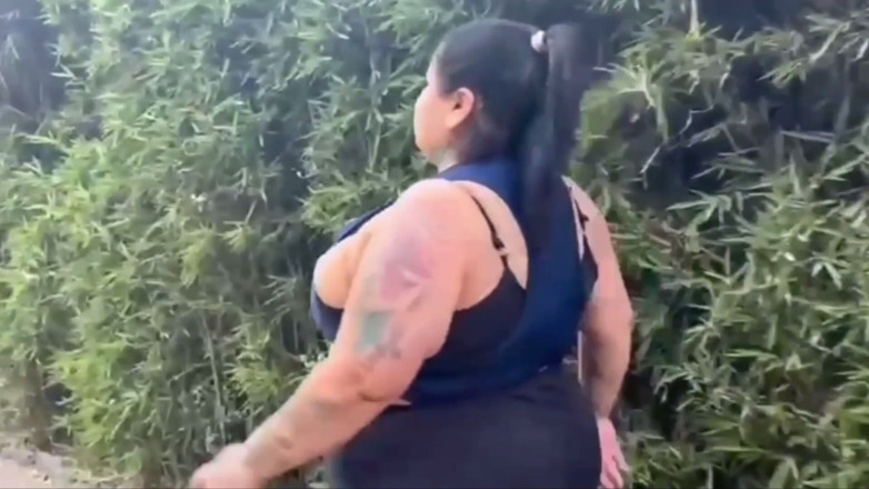 Mary Jhuana: BBW and the Tattooed Man Outdoor Naughtiness