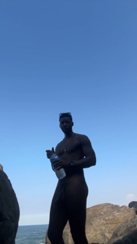 Exhibitionism on the Beach 10 Inches Dick BBC
