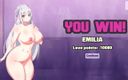 Miss Kitty 2K: Waifuhub sezóna 3 - Emilia Cum v ústech od Foxie2k