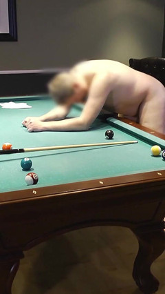 Kinky and Pervers Pool Game! Guy Dominated by Tranny Girl!