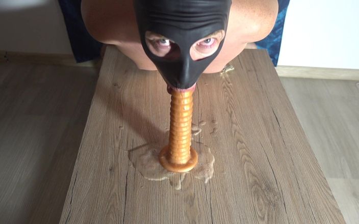 Vlakik SM gay: Halsfick dildo BDsm vlakik