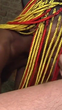 Black Ebony Beaty Gets Fucked by Two Guys