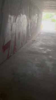 Pissing in the Underpass to the Bus Stop