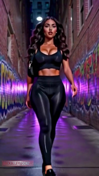 Friday Nightbeautiful Curvy Latina Model Walks