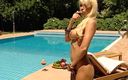 Dark Holes: Hot Strip Tease by the Pool - Soft