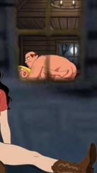 Student Girl Enjoys Sex in an Camp. Cartoon Horror Parody