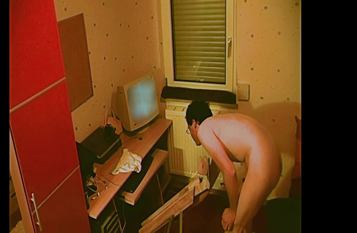 Mark Hannes: Fleshlight Stand Fuck Masturbation with Vibration