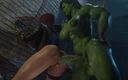 Divide XXX: Amazonium3d - She Hulk Smash