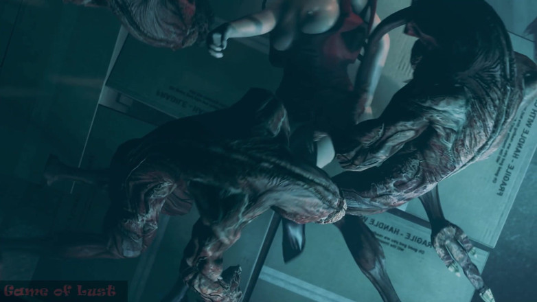 Game of Lust 3D: 3d - tetona Ada en todos sus agujeros por monstruos
