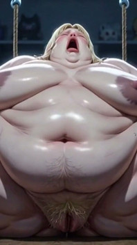 쪼이는 로프 본딩을 입은 거대한 SSBBW - 신음하고 더위 속에서 고군분투