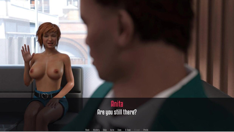 XXX Games Bunk: Anitas internship - gameplay - रोलप्ले - बस और इंटरव्यू में स्तन उजागर करना