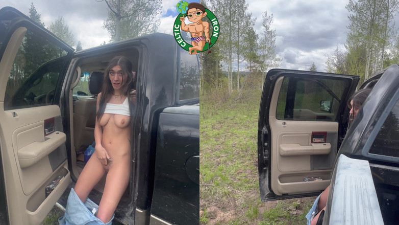 Celtic Iron: Pengalaman nyepong kontol pacar terbaik di luar ruangan aubry babcock...