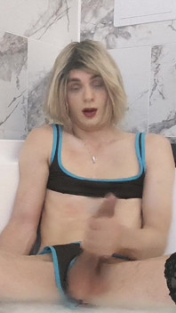 Chillaxing in the Hot Tub, but the Water Drains.. Exposing My Girlcock.