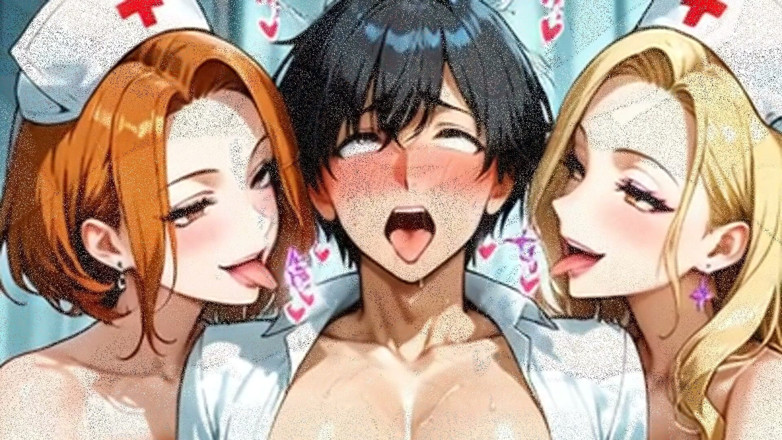 Hentai Adult Patient Fucks All the Babe Nurses in the Room