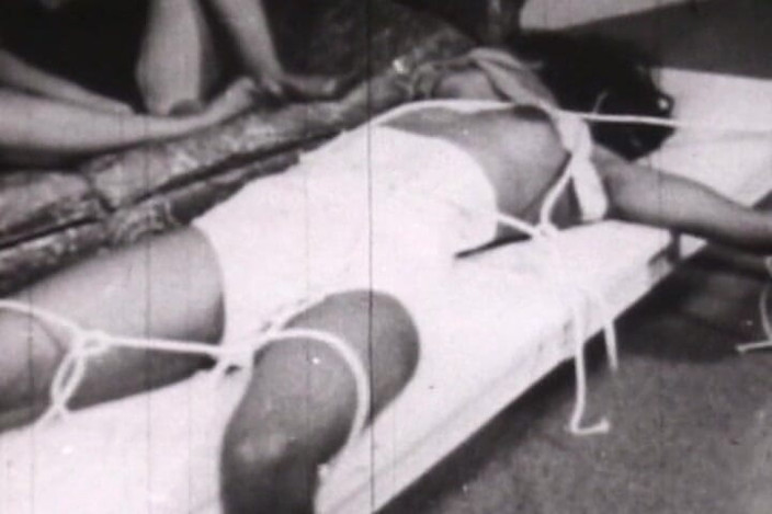 Vintage Babes: Black-and-white Vintage Bondage Classic with Rope-bound Retro Submissives