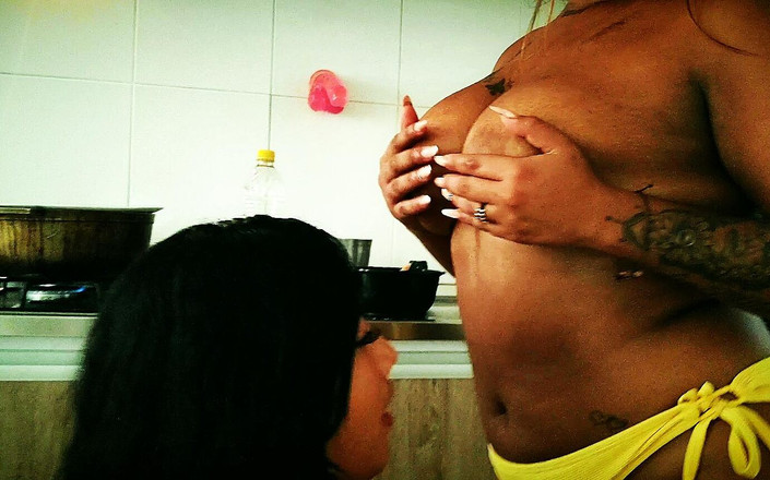 PABLO N3GROBAR: 2 sexy kolumbijské lesbičky v mé kuchyni ....