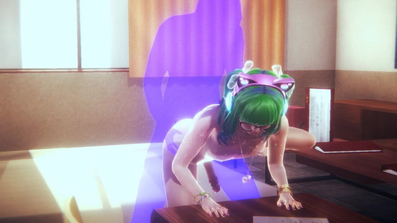 Yaoitube: Yaoi Femboy - 녹색 머리 애널