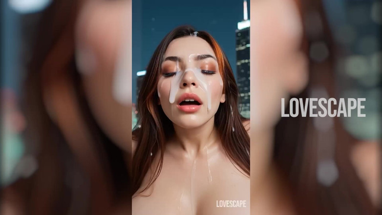 Lovescape: Ognista ruda BBW jeździ non-stop (ai Gen)
