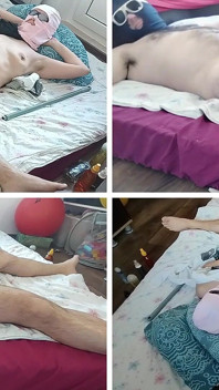 Manželka mi honí chodidly. Stříkám na tělo své ženy