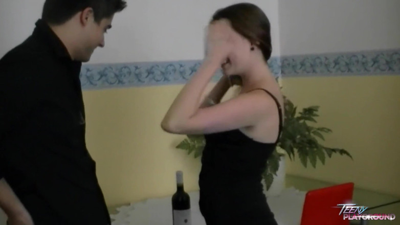 Czech Pornzone: Horny brunette fuck her lover in the parents bedroom