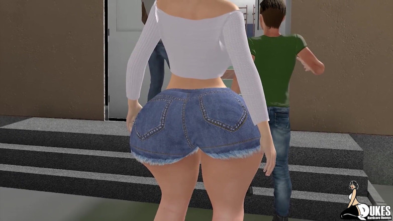 Dukes Hardcore Honeys: Femei albe sexy sunt futute de o pulă neagră