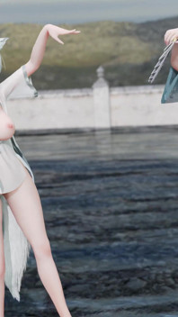 Yan He Luo Tianyi Enviou Mingyue para o Elegante Hanfu Striptease da Dupla