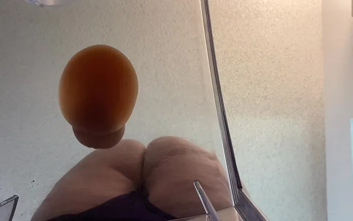 cutejayne: Sexy Big Tit BBW Cutejayne Strip and Clear Chair Dildo...
