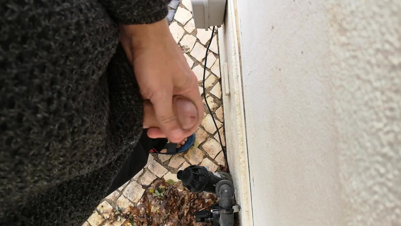 Rafael Torreano: Guy Filming Himself Wanking Outside From Eye View Perspective