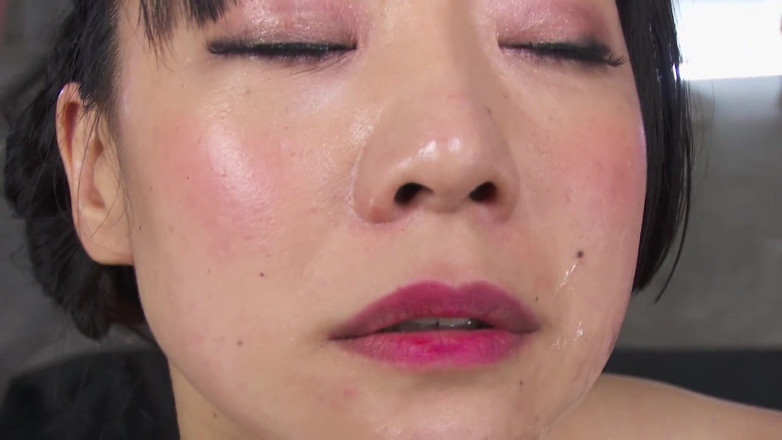 Caribbeancom: Asian teen in shibari gangbang gets bukkake covered with cum