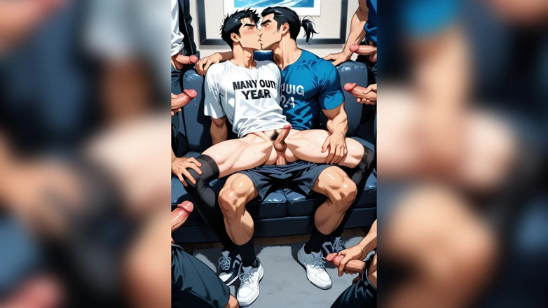 Boycum: Grande pau fodendo garoto gay na piscina