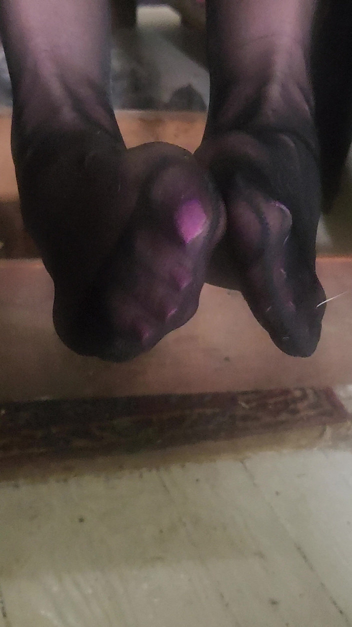 Goode Girl: Goode Girl Siyah Külotlu Çorap Ayak Ibadeti Bakış açısı 31 Talimatı