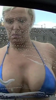 Carwash with Blonde MILF Jill Sommer