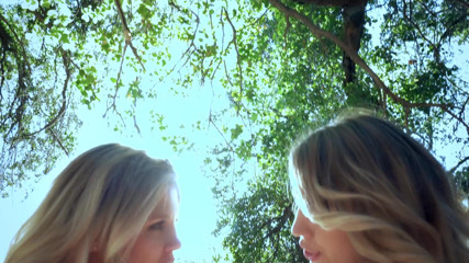 CBD Media: Two beautiful blonde teens having wild lesbian sex outdoor